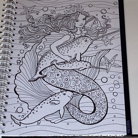 Love To Color Kaleidoscope Coloring Book 90 designs Bound Together - Picture 7 of 12